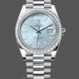 Replica Rolex Day-Date 228396TBR Ice Blue Diamond Dial Diamond Bezel 40mm Herren Replica Uhr