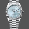 Replica Rolex Day Date 36 Fluted Bezel Platinum Bracelet 128236 0009 Stilvolles Accessoire
