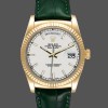 Replica Rolex Day Date 36 White Dial 118135 0123 Green Leather Uhr Elegantes Design