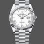 Replica Rolex Day Date 36 White Dial Platinum President Bracelet m128236 0017