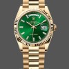 Replica Rolex Day Date 36 Gelbgold Automatik Grün Diamant Zifferblatt M128238 0130 Edle Materialien