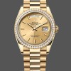 Replica Rolex Day Date 36 Gelbgold Champagner Zifferblatt Diamant Lünette m128348rbr 0026 Edle Materialien
