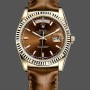 Replica Rolex Day Date 36 Gelbgold Schokoladen-Zifferblatt 118138 0005 Lederuhr