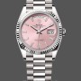 Replica Rolex Day Date 36mm Pink Diamond-Set Dial Fluted Bezel President m128239 0071