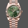 Replica Rolex Day Date 40 18k Everose Gold Olive Green Dial m228235 0025 40mm Stilvolles Accessoire