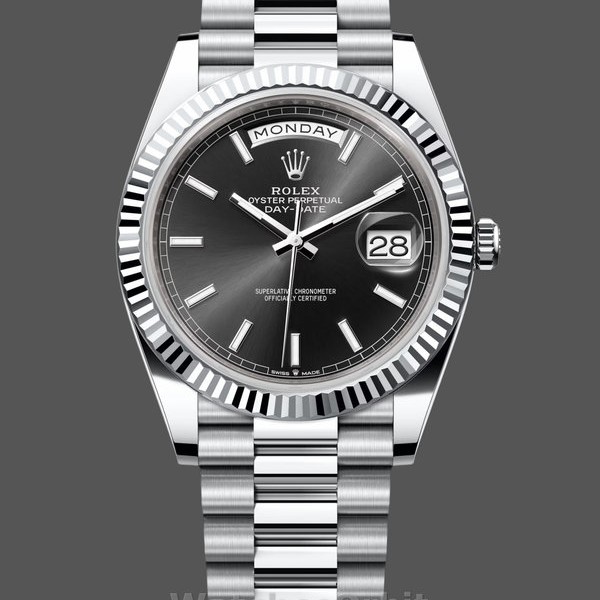 Replica Rolex Day Date 40 Platinum Black Dial M228236 0003 Herrenuhr Authentisches Aussehen
