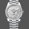 Replica Rolex Day-Date 40 Platinum Meteorite Diamond Dial M228396TBR 0027 Herrenuhr Sportliches Design