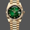 Replica Rolex Day Date 40 Gelbgold Grün Ombre Zifferblatt M228238 00691 Klassisches Design