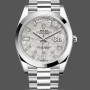 Replica Rolex Day-Date 40mm Platinum Meteorite Baguette 228206 0036 Herrenuhr