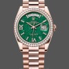 Replica Rolex Day Date Oyster 36 mm Everose Gold Diamonds Bezel M128345RBR 0068 Perfekte Replik