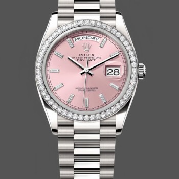 Replica Rolex Day Date President 36mm White Gold President Bracelet 128349rbr 0053