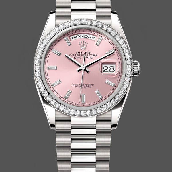 Replica Rolex Day Date President 36mm White Gold President Bracelet 128349rbr 0053 Exklusive Verarbeitung