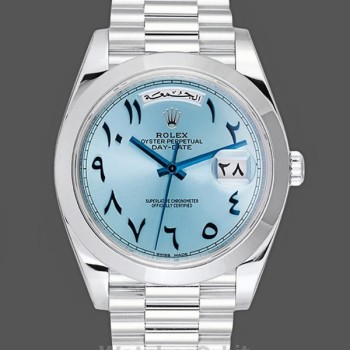 Replica Rolex Day Date President Blue Arabic Dial M228206 0025 Herrenuhr