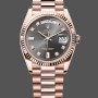 Replica Rolex Day Date Rose Gold Slate Diamond Dial President Bracelet M128235 0050
