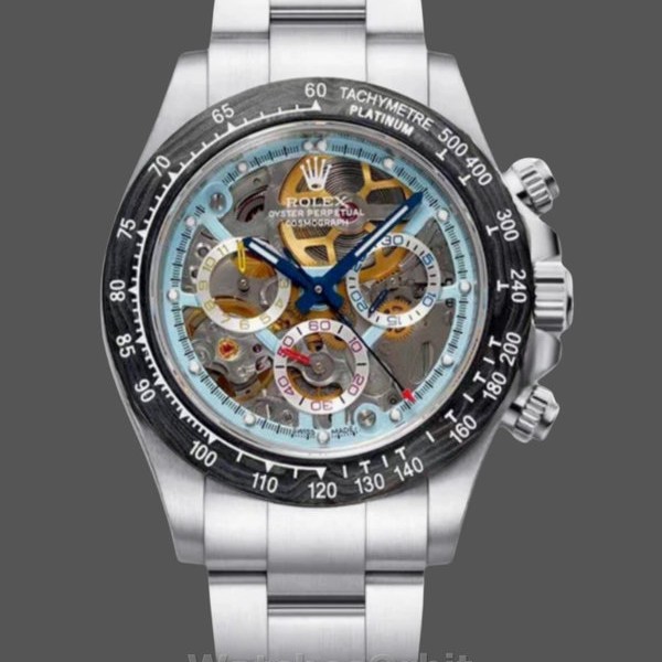 Replica Daytona Daytona Artisans De Geneve Carbon Fiber Bezel Colorful Skeleton Dial 116500LN Perfekte Replik