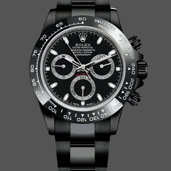 Replica Rolex Cosmograph Daytona 116500LN Carbon Black Coated Limited Edition Uhr Schweizer Handwerkskunst