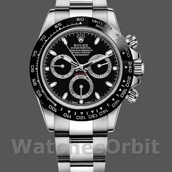 Replica Rolex Cosmograph Daytona 116500LN Ceramic Bezel Black Dial 40mm Herren Replica Uhr, Nachbau, Kompromisslose Präzision