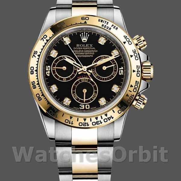 Replica Rolex Cosmograph Daytona 116503 Black Diamond Dial 40MM Herren Replica Uhr Exklusive Verarbeitung