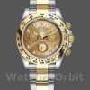 Replica Rolex Cosmograph Daytona 116503 Gelbgold Champagner Diamant Zifferblatt 40MM Herren Replica Uhr Luxuriöse Optik