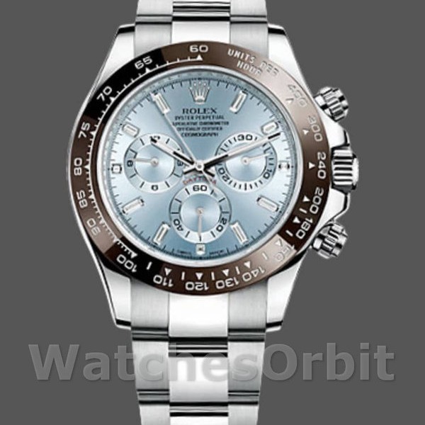 Replica Rolex Cosmograph Daytona 116506 Ice Blue Dial Platinum 40MM Herren Replica Uhr Klassisches Design