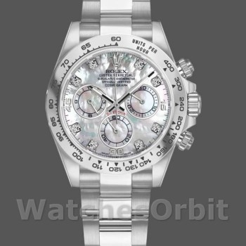 Replica Rolex Cosmograph Daytona 116509 White Mother of Pearl Dial 40MM Herren Replica Uhr