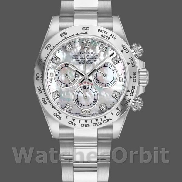 Replica Rolex Cosmograph Daytona 116509 White Mother of Pearl Dial 40MM Herren Replica Uhr Klassisches Design