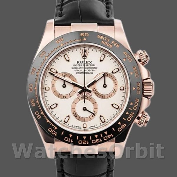 Replica Rolex Cosmograph Daytona 116515 Ivory Dial 40mm Herren Replica Uhr, Replika Uhren, Luxuriöse Optik