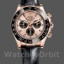Replica Rolex Cosmograph Daytona 116515LN Lederarmband Schwarz Pinkes Zifferblatt 40mm Herren Replica Uhr