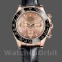 Replica Rolex Cosmograph Daytona 116515LN Lederarmband Pinkes Zifferblatt 40mm Herren Replica Uhr