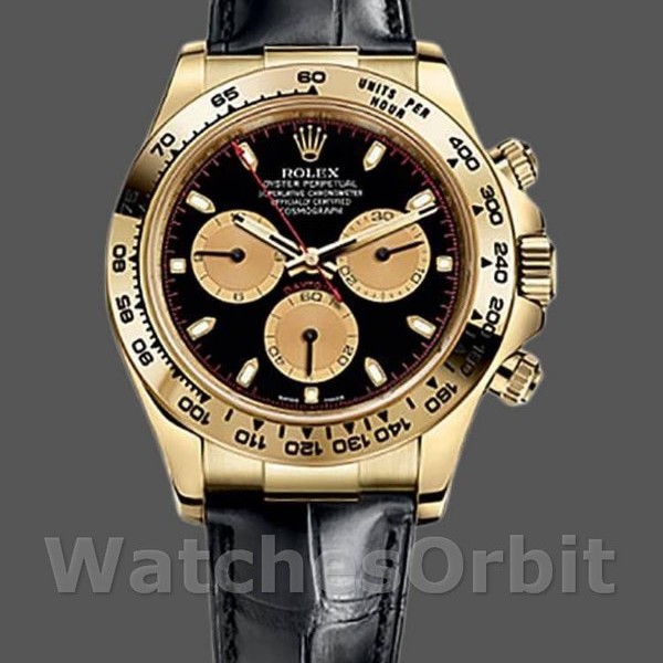 Replica Rolex Cosmograph Daytona 116518 Black And Champagne Dial 40mm Herren Replica Uhr, Exakte Nachbildung, Alltagsfreundlich