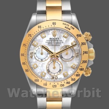 Replica Rolex Cosmograph Daytona 116523 Diamond Mother of Pearl Dial 40mm Herren Replica Uhr