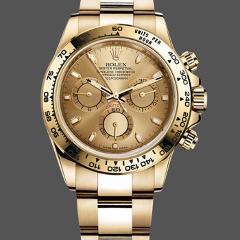 Replica Rolex Cosmograph Daytona 116528 Champagne Index Dial 40MM Herren Replica Uhr