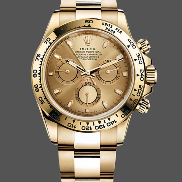 Replica Rolex Cosmograph Daytona 116528 Champagne Index Dial 40MM Herren Replica Uhr Klassisches Design