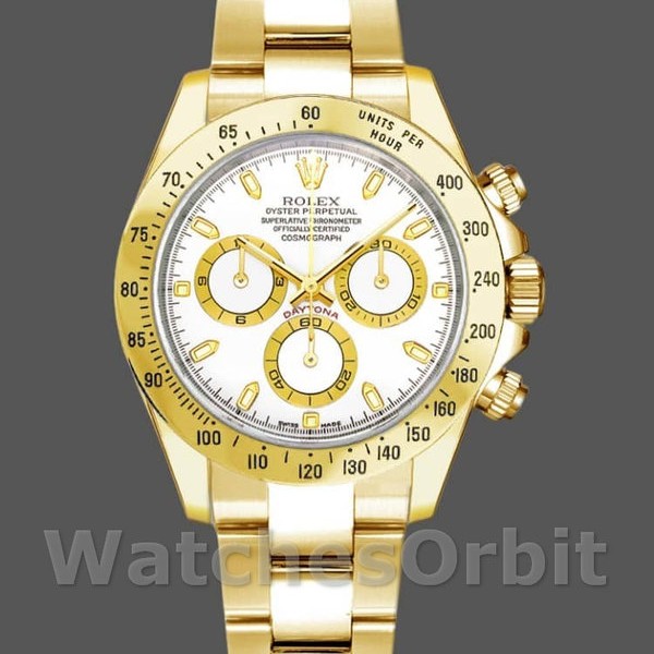 Replica Rolex Cosmograph Daytona 116528 White Index Dial 40MM Herren Replica Uhr Präzise Verarbeitung