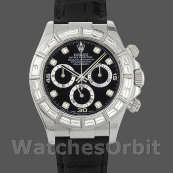Replica Rolex Cosmograph Daytona 116589 Black Diamond Dial 40MM Herren Replica Uhr
