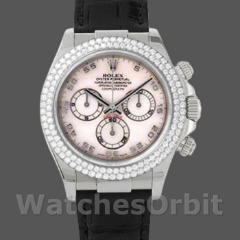 Replica Rolex Cosmograph Daytona 116589 White MOP Arabic Dial 40MM Herren Replica Uhr