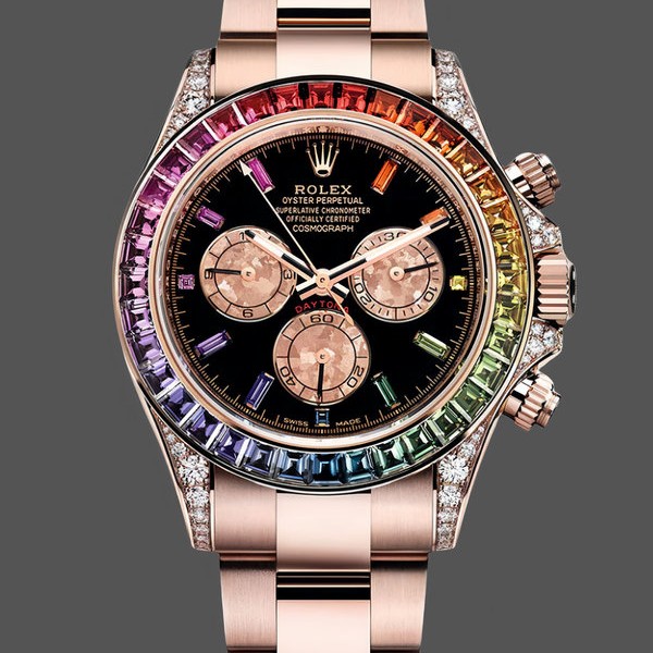 Replica Rolex Cosmograph Daytona 40mm Black Sapphire Rainbow Dial 116595RBOW Exklusive Verarbeitung