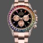 Replica Rolex Cosmograph Daytona 40mm Black Sapphire Rainbow Dial 116595RBOW