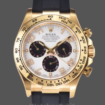 Replica Rolex Cosmograph Daytona Gelbgoldgehäuse Silbernes Zifferblatt 116518 Herrenuhr