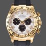 Replica Rolex Cosmograph Daytona Gelbgoldgehäuse Silbernes Zifferblatt 116518 Herrenuhr