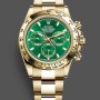 Replica Rolex Daytona 116508 Gelbgold Grünes Index-Zifferblatt 40MM Herren Replica Uhr