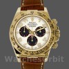 Replica Rolex Daytona 116518 Ivory Dial Brown Leather Strap 40mm Herren Replica Uhr, Replika Uhren, Moderne Ästhetik