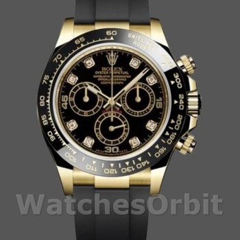 Replica Rolex Daytona 116518LN Black Diamond Dial 40mm Herren Replica Uhr