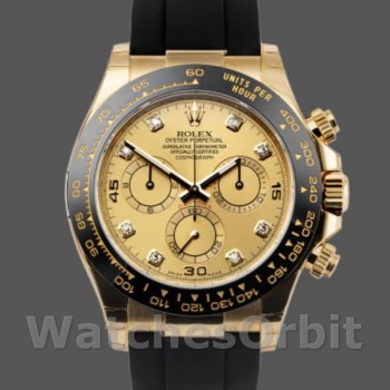Replica Rolex Daytona 116518LN Diamond Champagne Dial 40mm Herren Replica Uhr