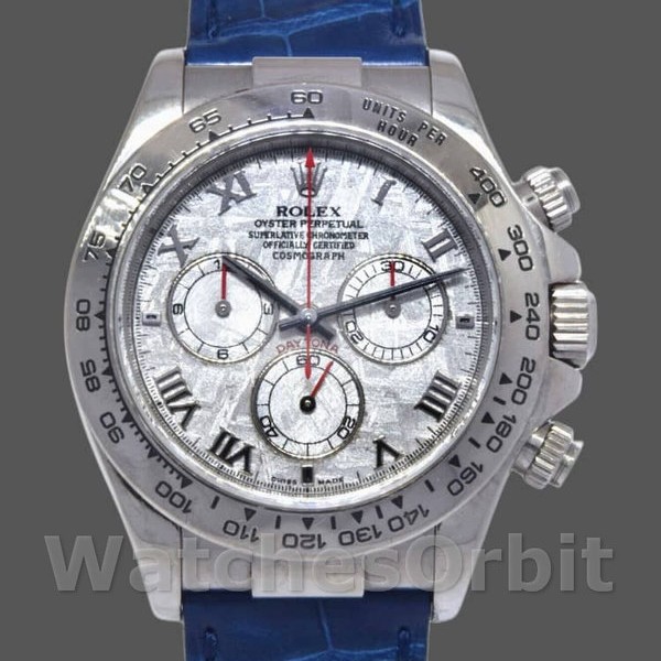 Replica Rolex Daytona 116519 Blue Leather strap Meteorite Dial 40mm Herren Replica Uhr, Replica Uhren, Schweizer Handwerkskunst