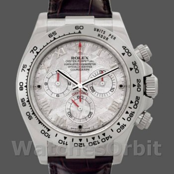 Replica Rolex Daytona 116519 Brown Leather strap Meteorite Dial 40mm Herren Replica Uhr
