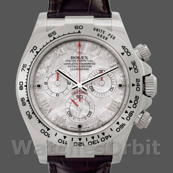 Replica Rolex Daytona 116519 Brown Leather strap Meteorite Dial 40mm Herren Replica Uhr, Replika Uhren, Authentisches Aussehen