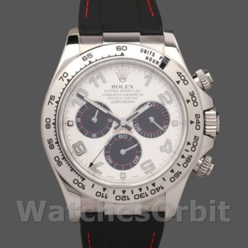 Replica Rolex Daytona 116519 Panda Dial Black Rubber Strap 40mm Herren Replica Uhr