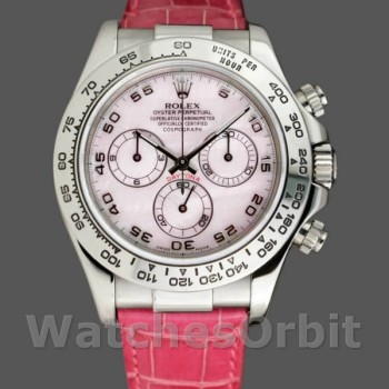 Replica Rolex Daytona 116519 Rose MOP Arabic Pink Strap 40mm Herren Replica Uhr