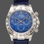 Replica Rolex Daytona 116519 Sodalite Arabic Dial Blue Alligator Leather 40mm Herren Replica Uhr